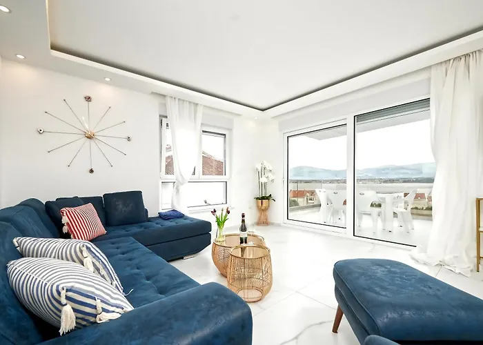Luksusowy Apartament Z Podgrzewanym Basenem I Widokiem Na Morze