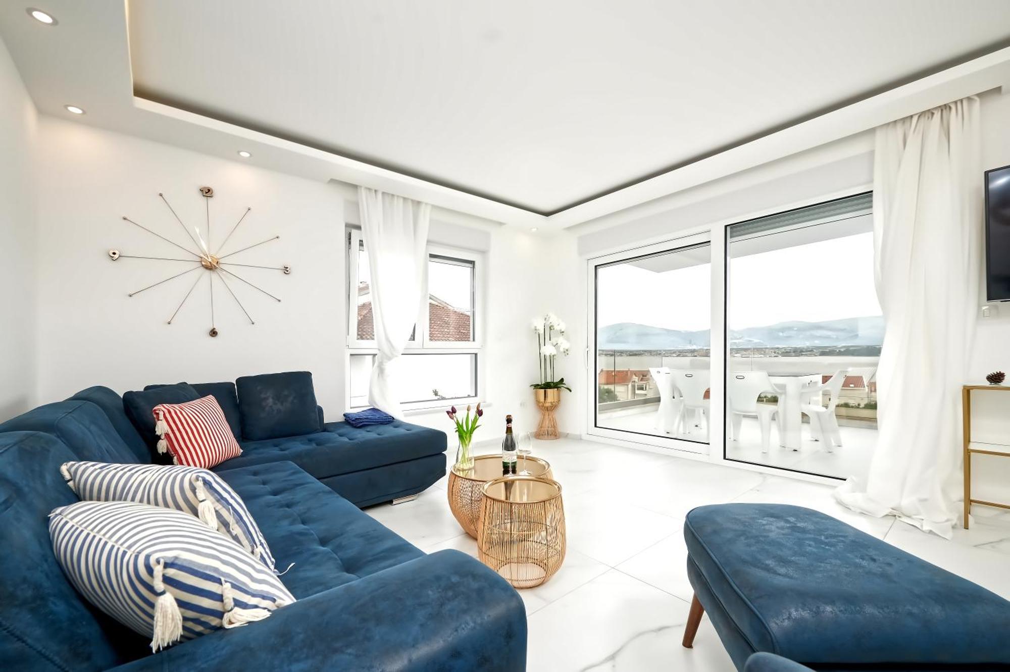 Luksusowy Z Podgrzewanym Basenem I Widokiem Na Morze Apartment